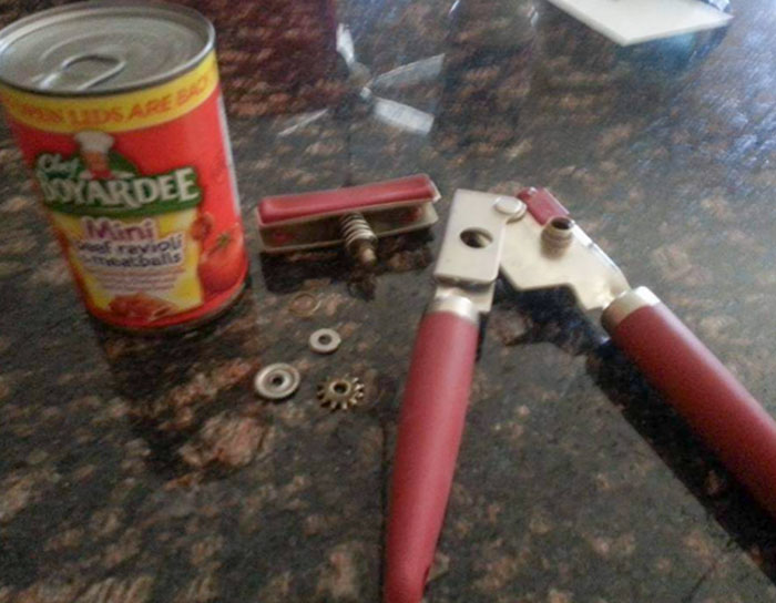 My Son Called Today To Let Me Know The Can Opener Broke