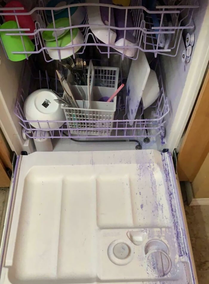 2-Year-Old Put Crayons In The Dishwasher. There's No Coming Back From That
