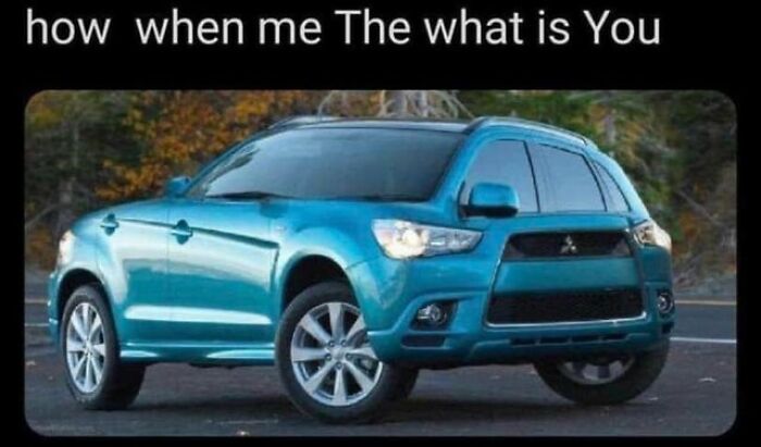 Confusing car image with a jumbled text overlay illustrating a hard to follow train of thought, creating a humorous effect.