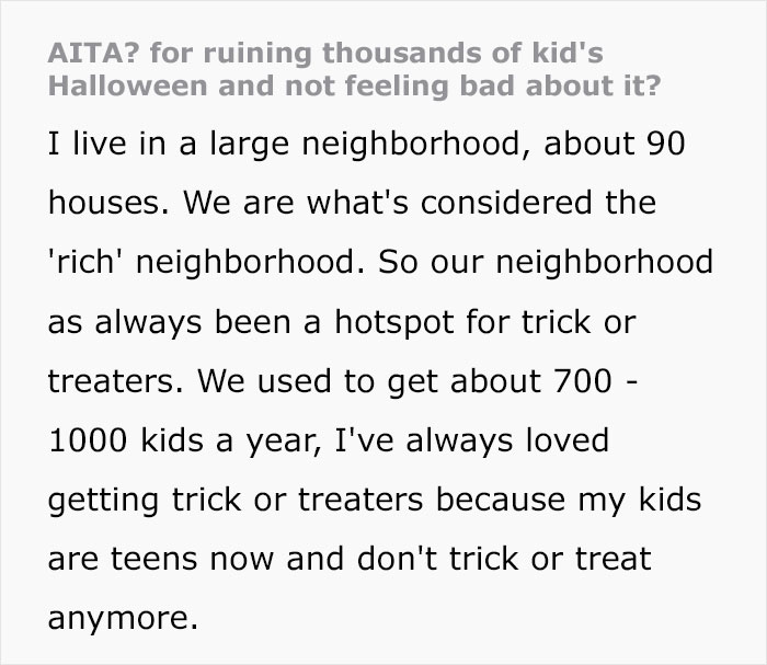 Fed Up With The Mess That Happens Due To Trick-Or-Treaters Every Year, Rich Parent 'Ruins' Halloween For Thousands Of Kids