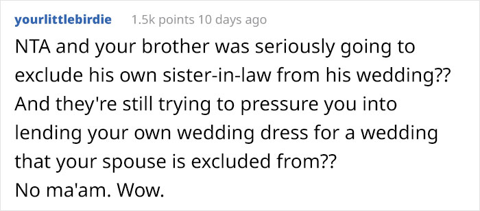 Woman Gets Disinvited From A Wedding So She Takes Back Her Wedding Dress That She Promised To Lend To The Bride, The Bride Makes A Scene Woman Gets Disinvited From A Wedding So She Takes Back Her Wedding Dress That She Promised To Lend To The Bride, The Bride Makes A Scene
