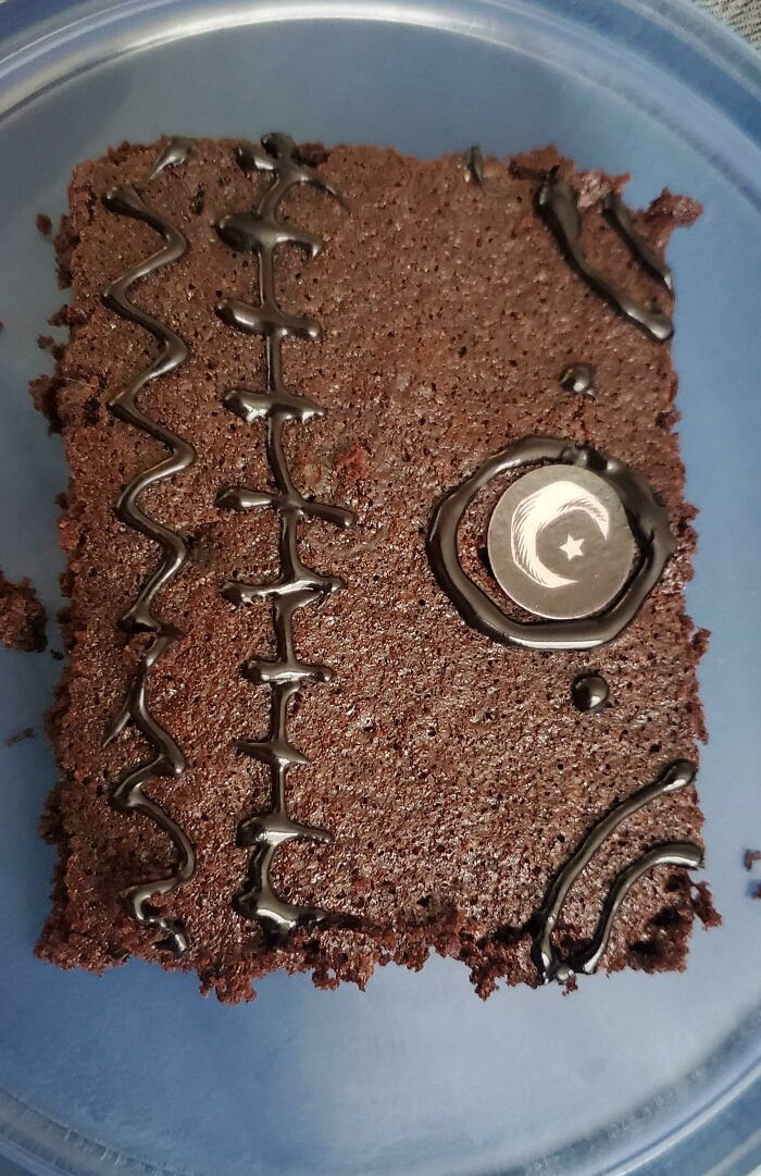 My Wife Made Brownies. Yes, It's On A Lid. We're Sophisticated