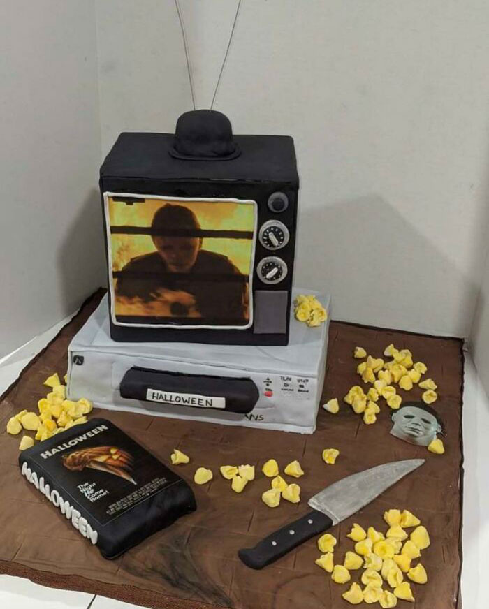 My Husband Had This Surprise Cake Made For Me For Our Halloween Wedding