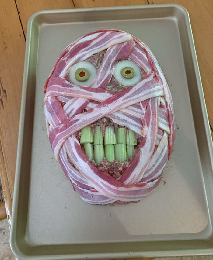 Halloween Meatloaf Made By My Mum. Happy Halloween