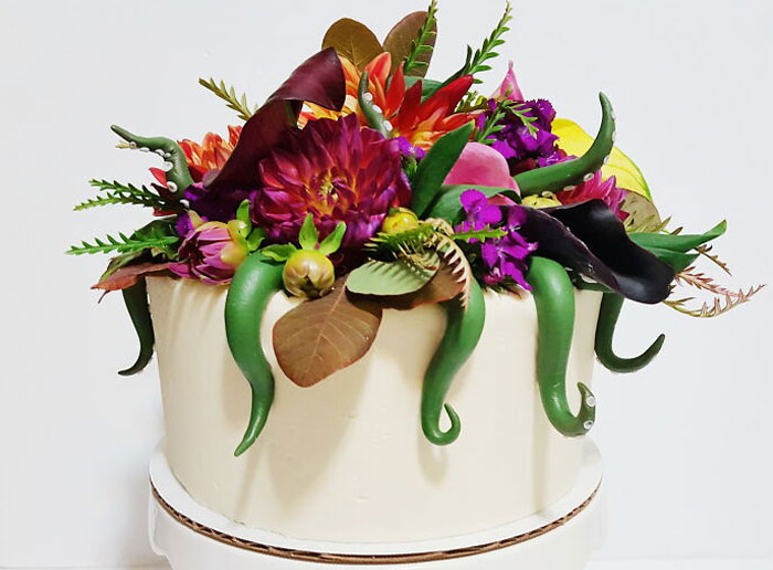 Hidden Monster Cake For Halloween