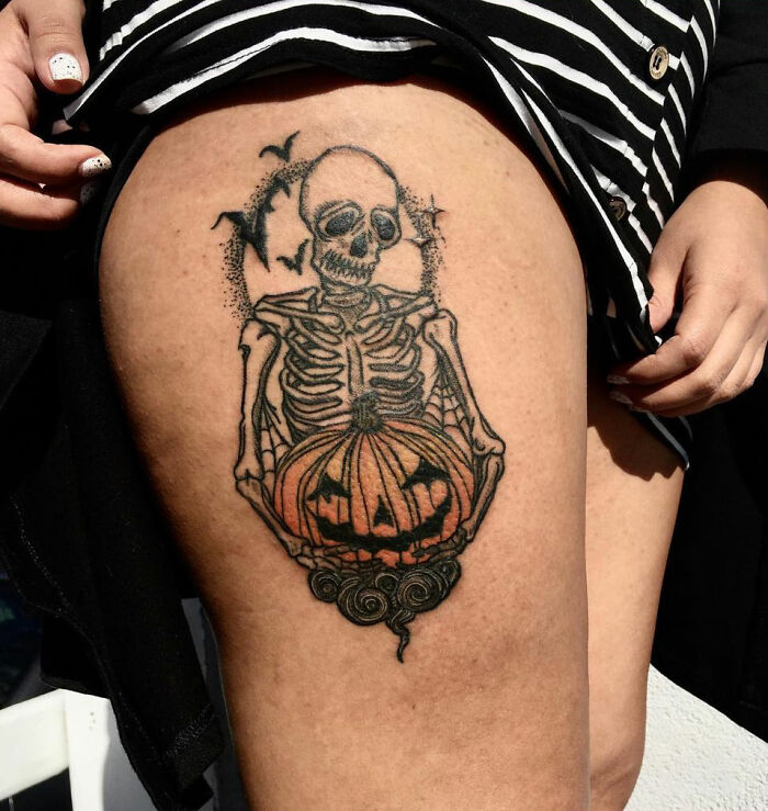 Spooky Halloween Tattoo
