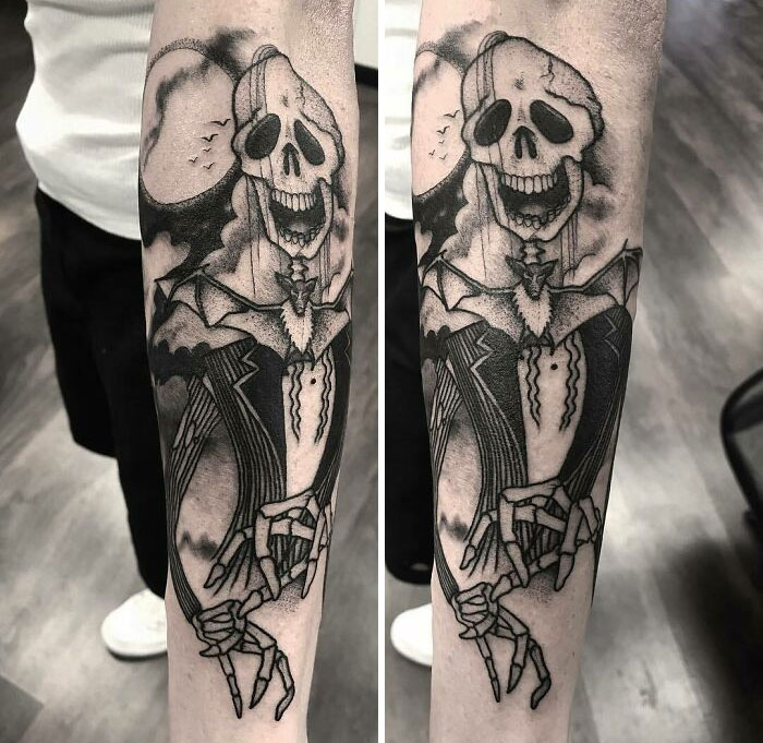 Spooky Halloween Tattoo