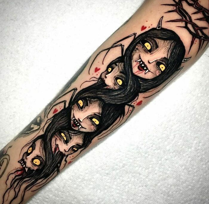Spooky Halloween Tattoo