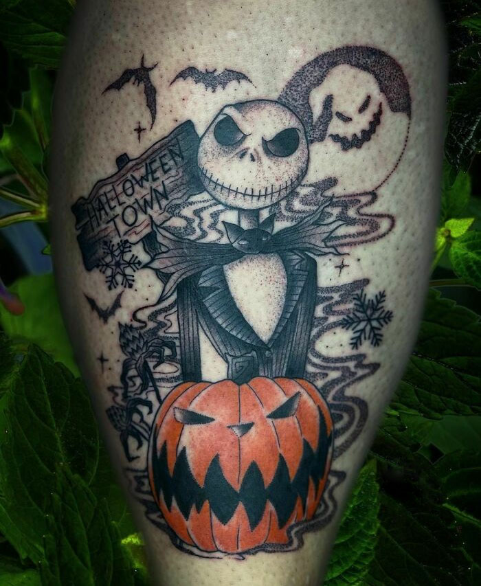 Spooky Halloween Tattoo