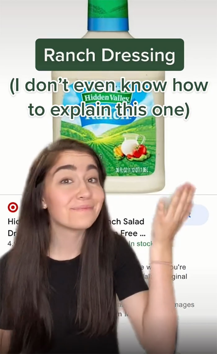 Ranch Dressing. Because It's A Salad Dressing.. But We Put It On Everything