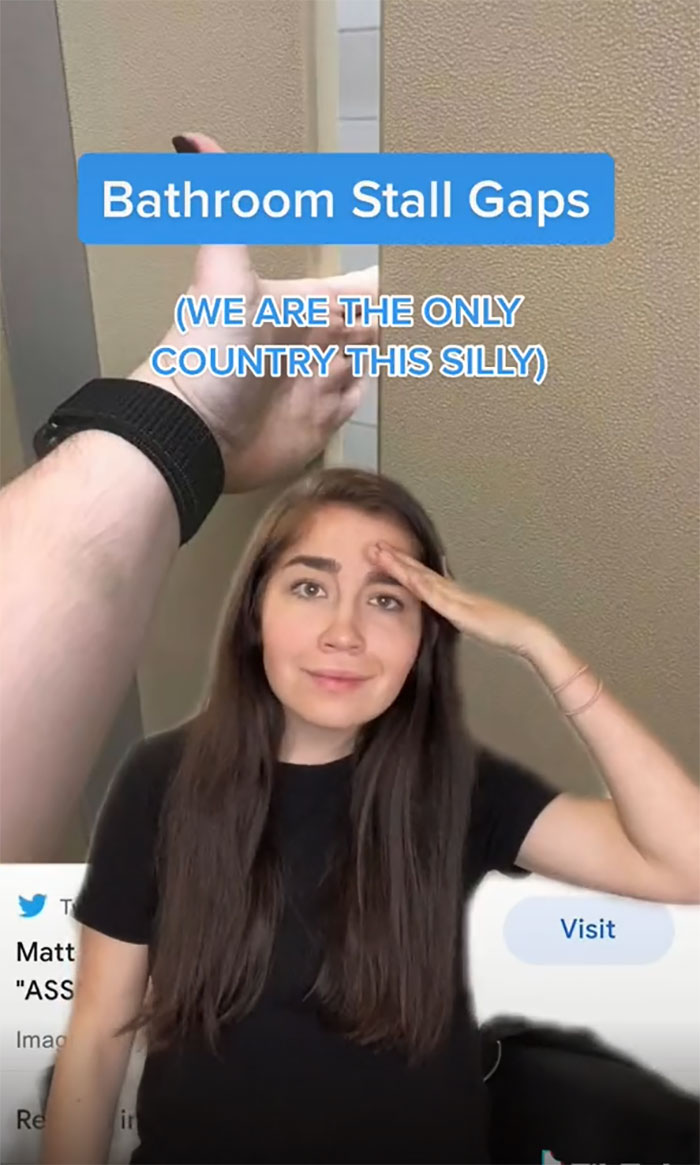 Bathroom Stall Gaps. (We Are The Only Country This Silly)