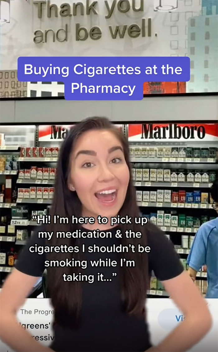 Buying Cigarettes At The Pharmacy