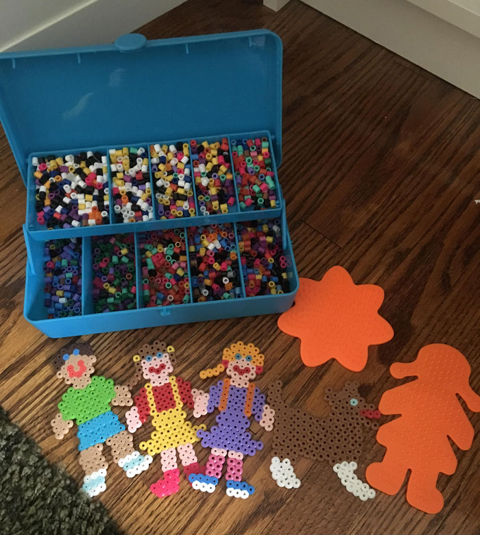 Making Melting Beads At Day Care