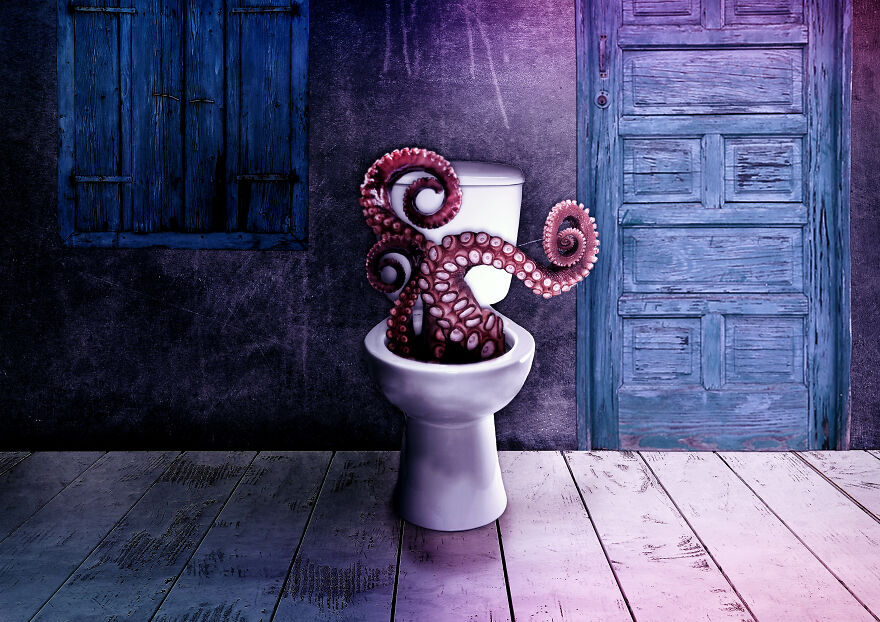 I Recreate My Nightmares In Photoshop (7 Pics)