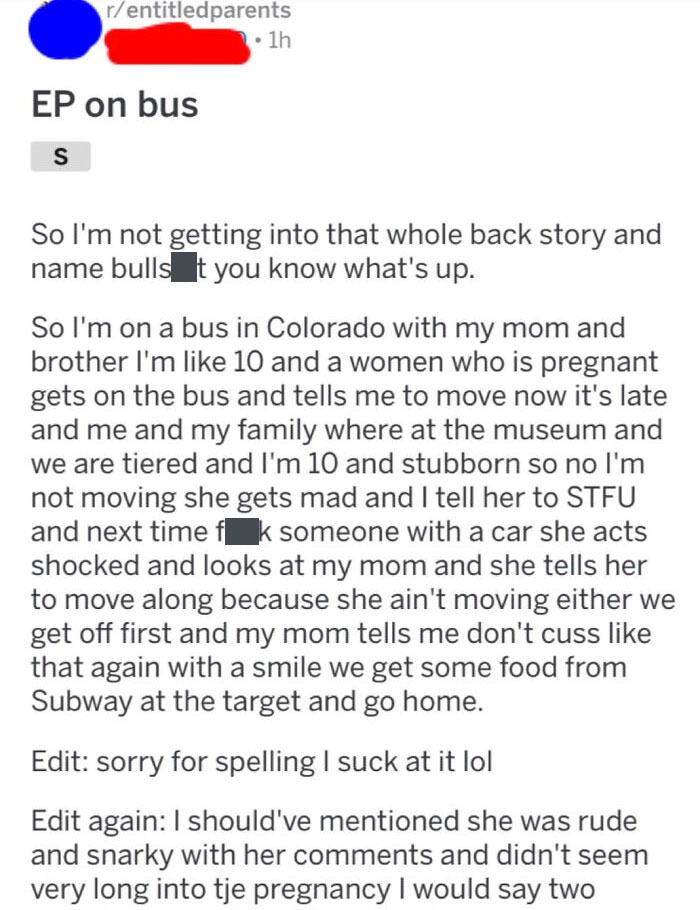 Entitled Kid Thinks Being Pregnant Isn't An Excuse For Him To Move