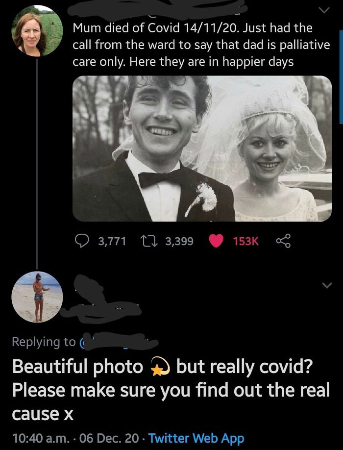 Just Discrediting Someone's Death Because Of The Brain Dead Narrative You Believe