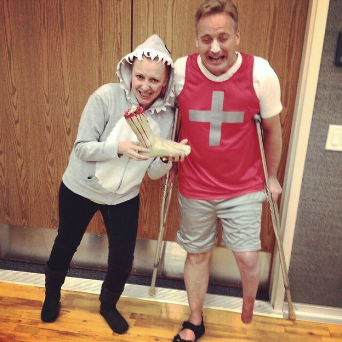 Shark Attack! This Year's Amputee Halloween Costume