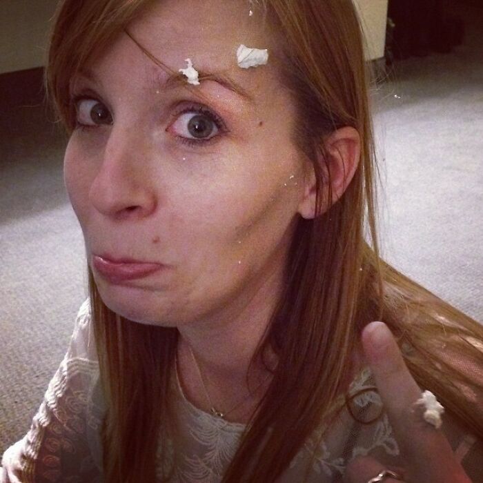 That Moment When Your Surprise Whip Cream Your Sister's Face