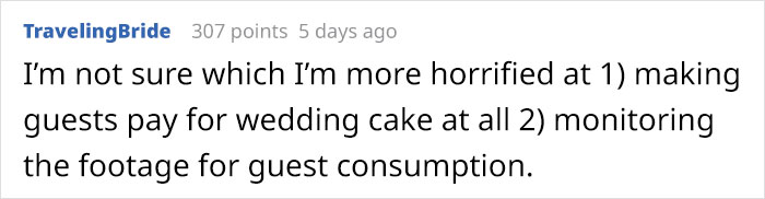 Guest Shocked To Receive Charge For Additional Slice Of Wedding Cake The Newlyweds Saw Them Take Via CCTV Guest Shocked To Receive Charge For Additional Slice Of Wedding Cake The Newlyweds Saw Them Take Via CCTV