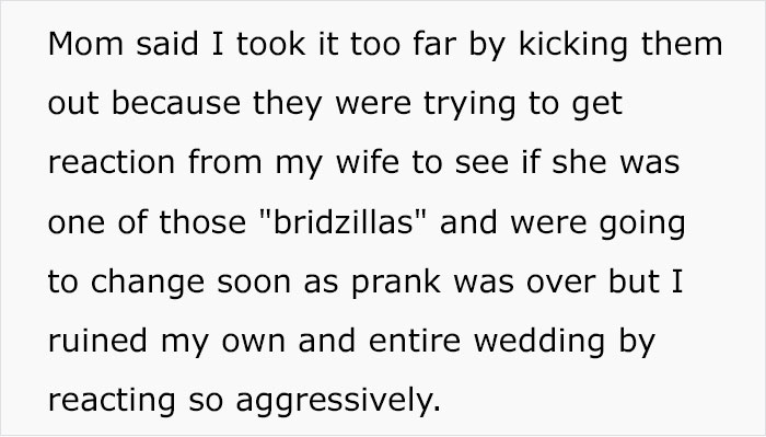 Man Asks If He Was Wrong To Kick Out All The Women In His Family After They Showed Up To His Wedding Wearing White For A Twisted ‘Ultimate Test’ Man Asks If He Was Wrong To Kick Out All The Women In His Family After They Showed Up To His Wedding Wearing White For A Twisted ‘Ultimate Test’