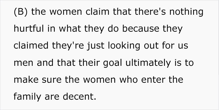Man Asks If He Was Wrong To Kick Out All The Women In His Family After They Showed Up To His Wedding Wearing White For A Twisted ‘Ultimate Test’ Man Asks If He Was Wrong To Kick Out All The Women In His Family After They Showed Up To His Wedding Wearing White For A Twisted ‘Ultimate Test’