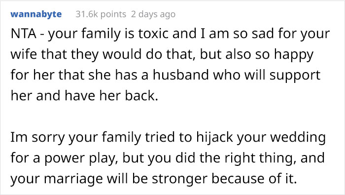 Man Asks If He Was Wrong To Kick Out All The Women In His Family After They Showed Up To His Wedding Wearing White For A Twisted ‘Ultimate Test’ Man Asks If He Was Wrong To Kick Out All The Women In His Family After They Showed Up To His Wedding Wearing White For A Twisted ‘Ultimate Test’