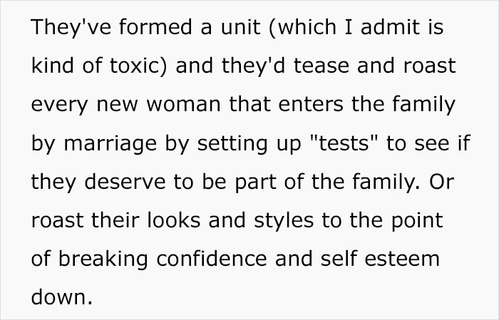 Man Asks If He Was Wrong To Kick Out All The Women In His Family After They Showed Up To His Wedding Wearing White For A Twisted ‘Ultimate Test’ Man Asks If He Was Wrong To Kick Out All The Women In His Family After They Showed Up To His Wedding Wearing White For A Twisted ‘Ultimate Test’