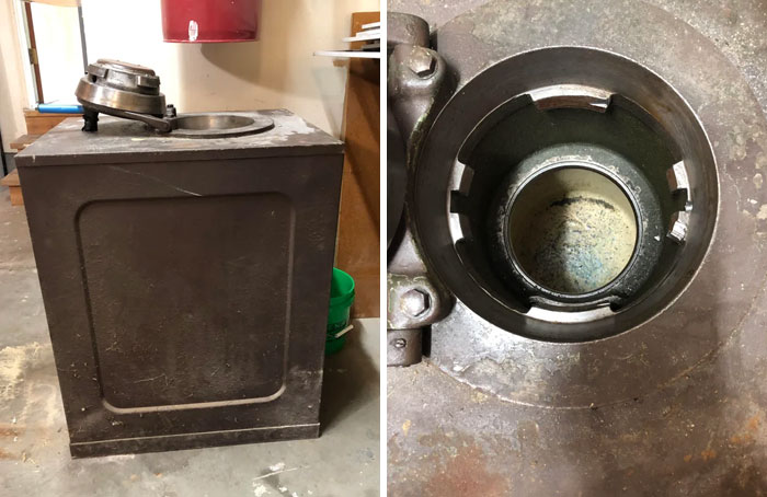 Heavy, Metal Box. The Top Has A Heavy Lid