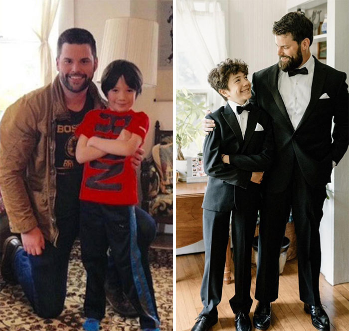 I Am A Big Brother With Big Brothers Big Sisters. Here Is The First Day I Met My Little Brother And The Day He Served As My Best Man - 6 Years Later