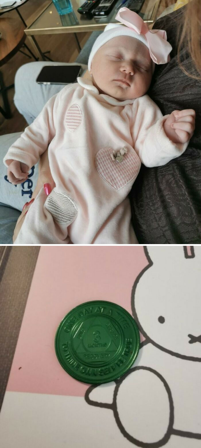 After I Found Out My Girlfriend Was Pregnant I Signed Up To Rehab For My Addiction. Last Week I Became A Father And Picked Up My 3-Month Coin