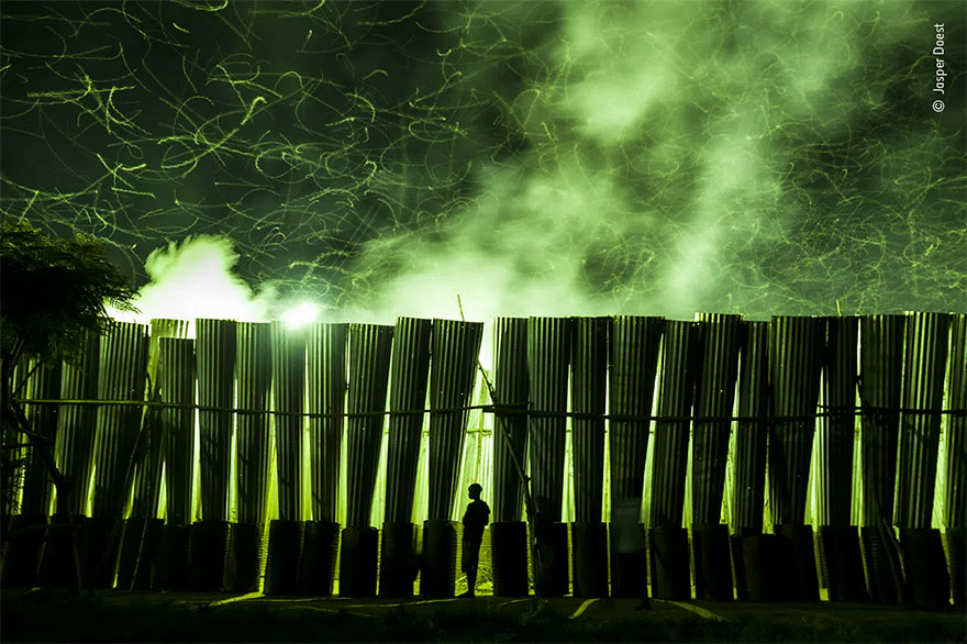 Highly Commended. Photojournalist Story Award: 'Lured By Light' By Jasper Doest