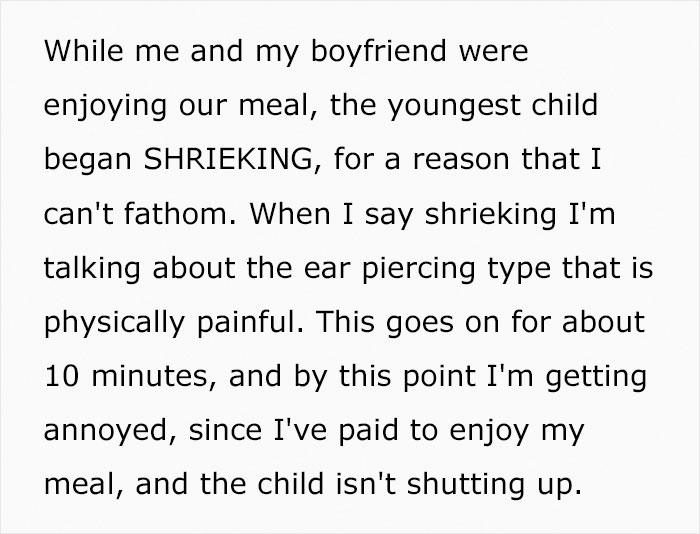 Woman Asks Mom To Take Her Shrieking Toddler Outside So Everyone Can Enjoy Their Food At A Restaurant, Drama Ensues