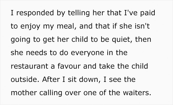 Woman Asks Mom To Take Her Shrieking Toddler Outside So Everyone Can Enjoy Their Food At A Restaurant, Drama Ensues
