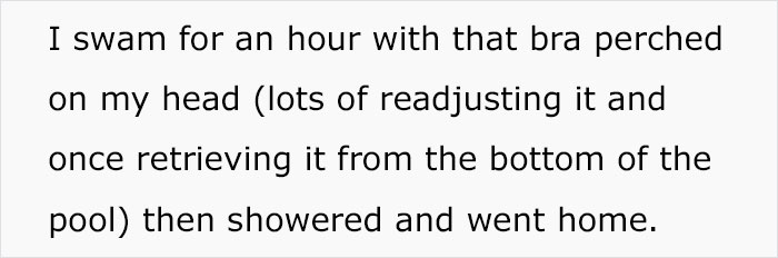 Woman With Double Mastectomy Is Told To Wear A Bra In The Pool, She Follows The Rule To The Letter In Her Malicious Compliance