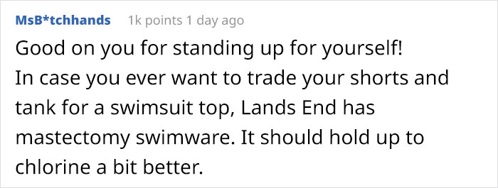 Woman With Double Mastectomy Is Told To Wear A Bra In The Pool, She Follows The Rule To The Letter In Her Malicious Compliance