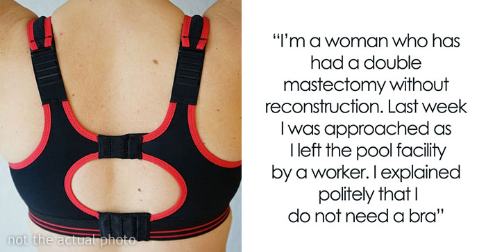 Woman With Double Mastectomy Is Told To Wear A Bra In The Pool, She Follows The Rule To The Letter In Her Malicious Compliance