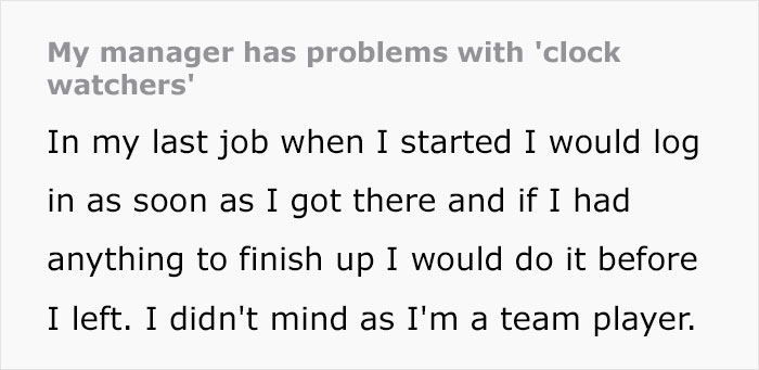 After Not Receiving Loyalty From The Company, Employee Starts Leaving Work Right On The Dot, Maliciously Complying With The Manager's Views