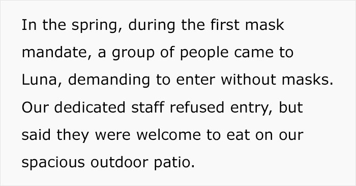 Restaurant Finds This Anti-Masker's 1-Star Review So Ridiculous That They Put It On A T-Shirt And People Are Loving It