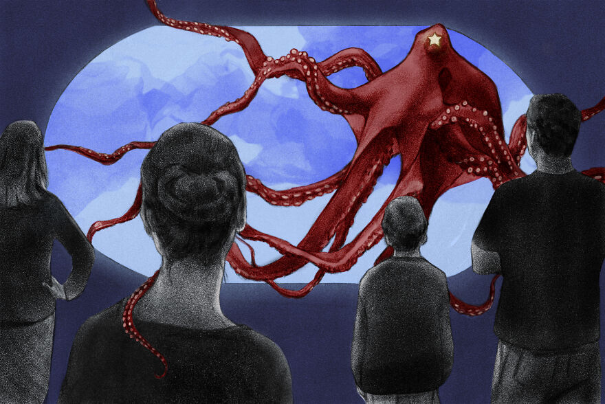 “The Return Of Containment. What The Cold War Policy Means For Our Current Moment.” By Deborah Welch Larson. Illustration For “Foreign Policy”