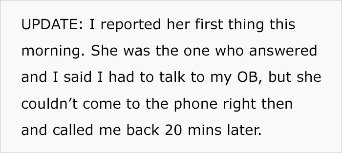 Woman Reported Her Clinic Receptionist After She Disclosed Her Pregnancy To Her Mom Via Text
