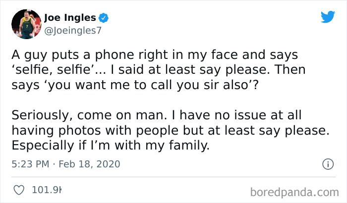 Entitled Fan Thinks Their Entitled To An Nba Player's Photo