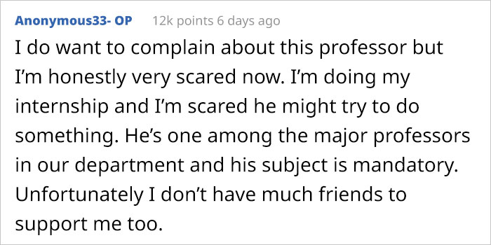 This Student Asks People Online If She Ruined Her Classmate's Career By Reporting Him For His Aggressive Behavior