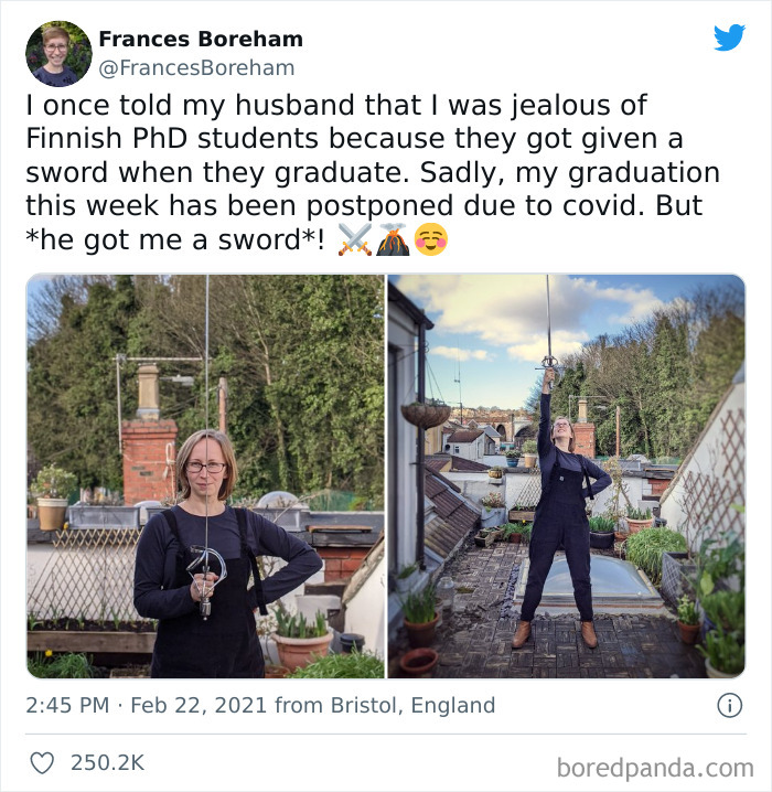 This Lady Getting A PHD Graduation Postponed But Also Getting A Graduation Gift From Her Husband