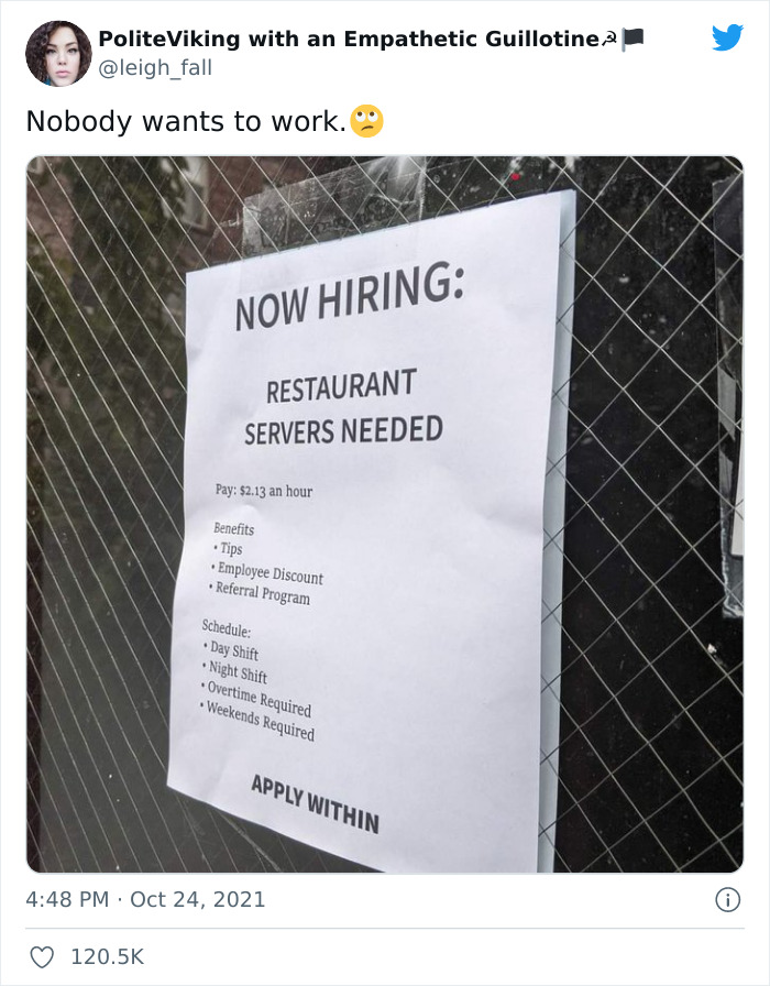 Nobody Wants To Work