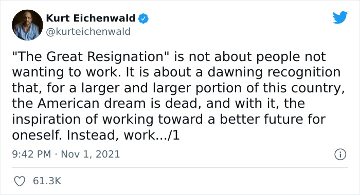 Author Explains Why So Many Young People Resign From Their Jobs And His Twitter Thread Goes Viral
