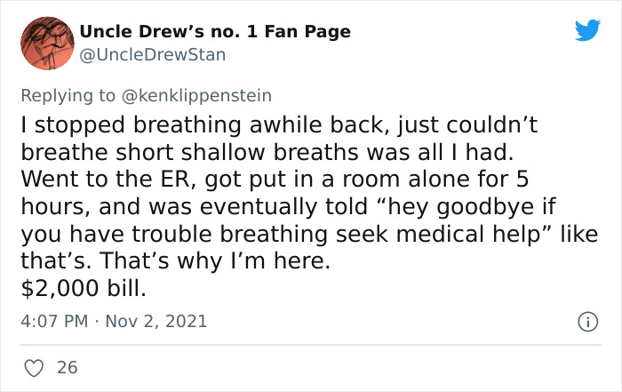 A Woman Gets Charged $700 For Coming To An ER And Sitting There For 7 Hours But Not Getting Any Treatment, Others Share Similar Stories