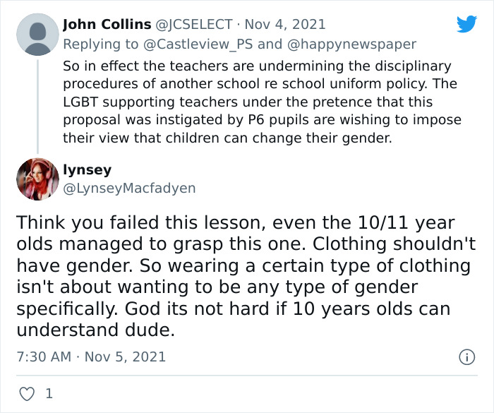 "Clothes Have No Gender": This School's Students Celebrated November 4th 'Wear A Skirt To School Day' And The Internet Is Divided