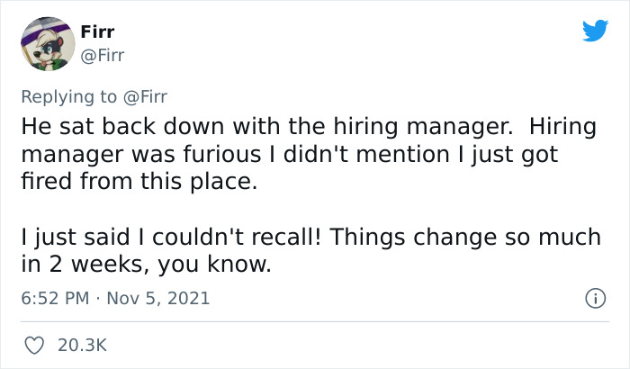 Guy Got An Interview With The Company He Had Just Been Fired From, Shares How It Went In Funny Live-Tweeting