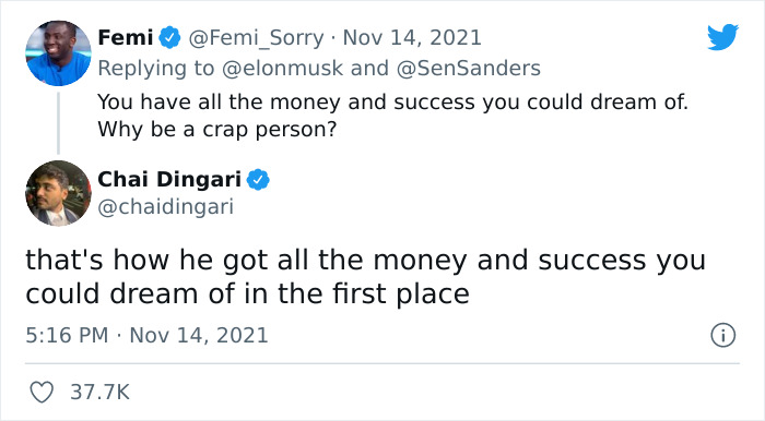 Elon Musk Picked A Twitter Fight With Bernie Sanders Over Tax Policy And The Tesla CEO Got Roasted In These 19 Tweets