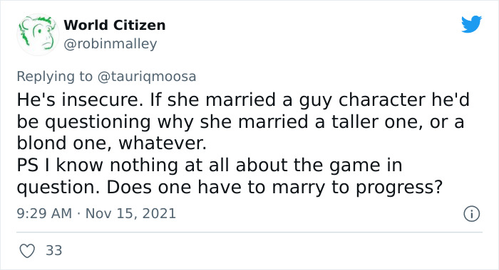 Girl Marries A Woman In A Video Game, Her Boyfriend Loses It